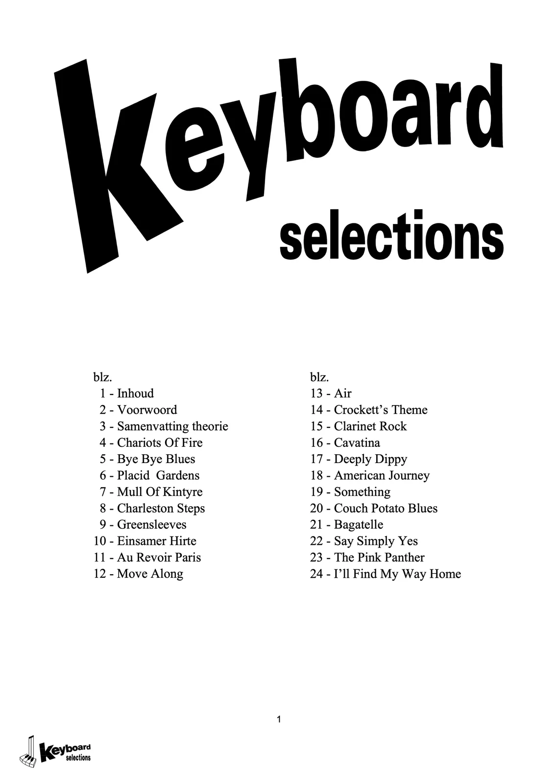 Voorbeeldpagina uit Keyboard Selections 4