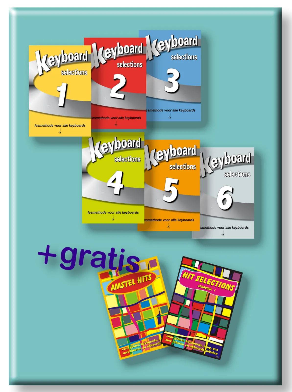 Voordeelset Keyboard Selections 1 t/m 6 met twee songboeken